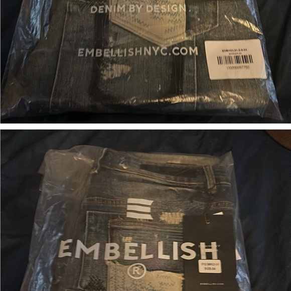 Three embellish jeans, all size 34 still in plastic brand new never opened - Picture 4 of 5